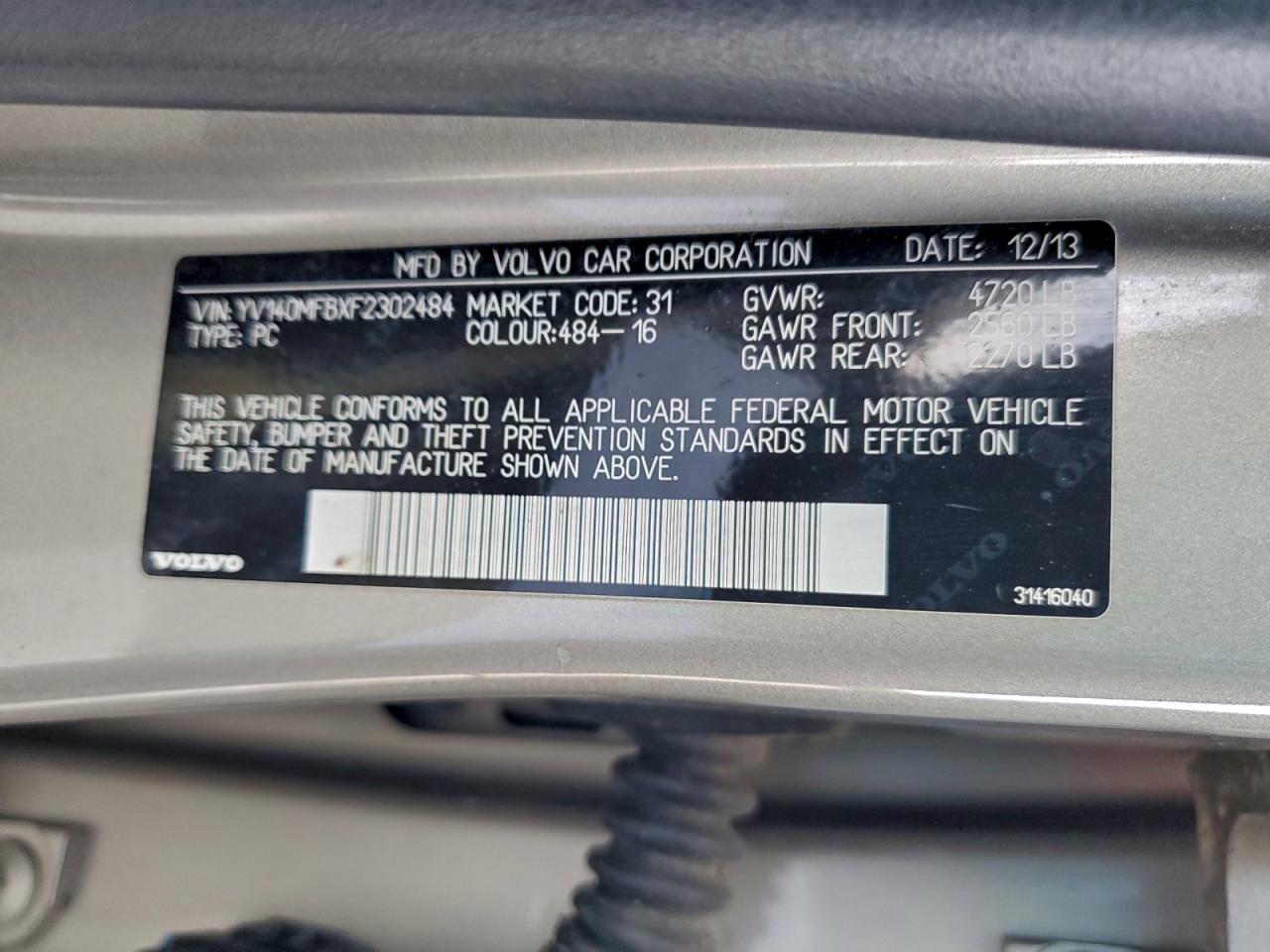 2015 VOLVO S60