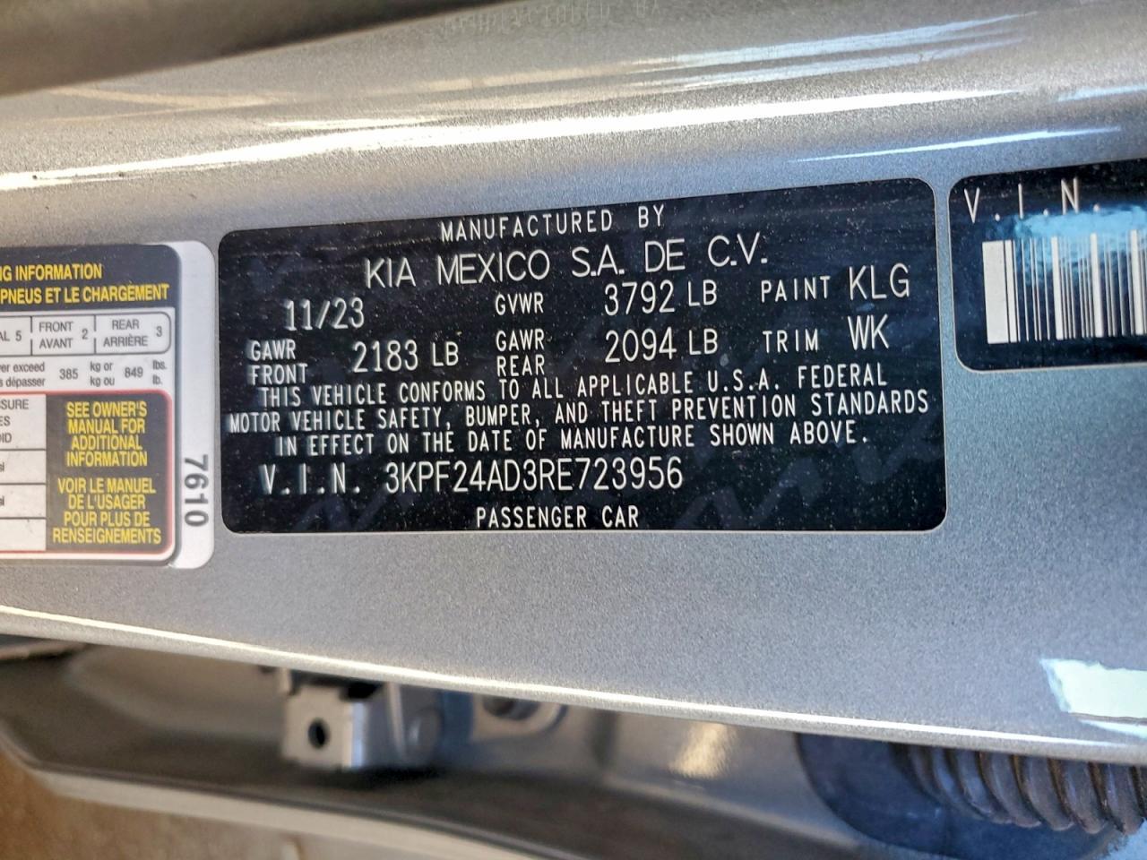 2024 KIA FORTE