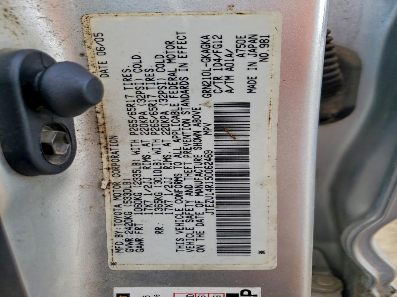 2005 TOYOTA 4Runner