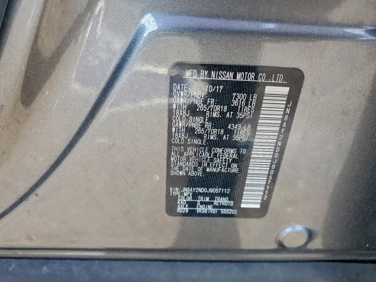 2018 NISSAN Armada
