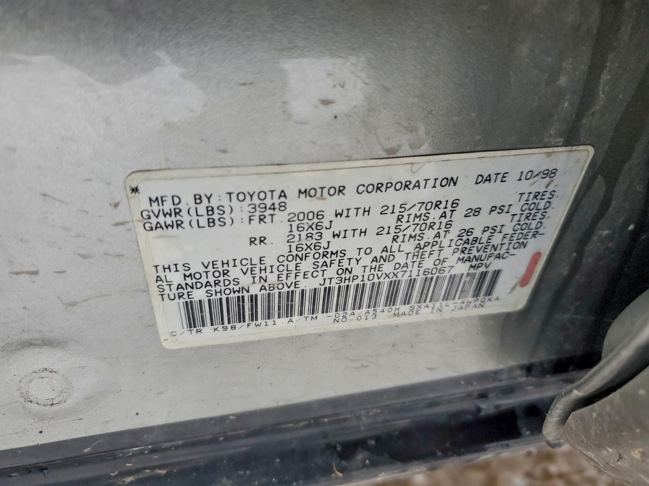1999 TOYOTA RAV4