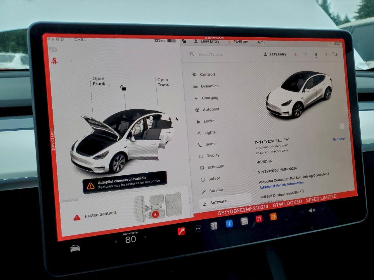 2021 TESLA MODEL Y