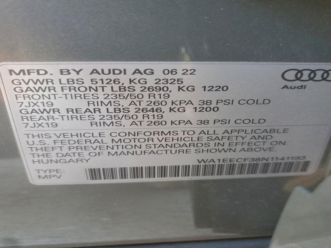 2022 AUDI Q3