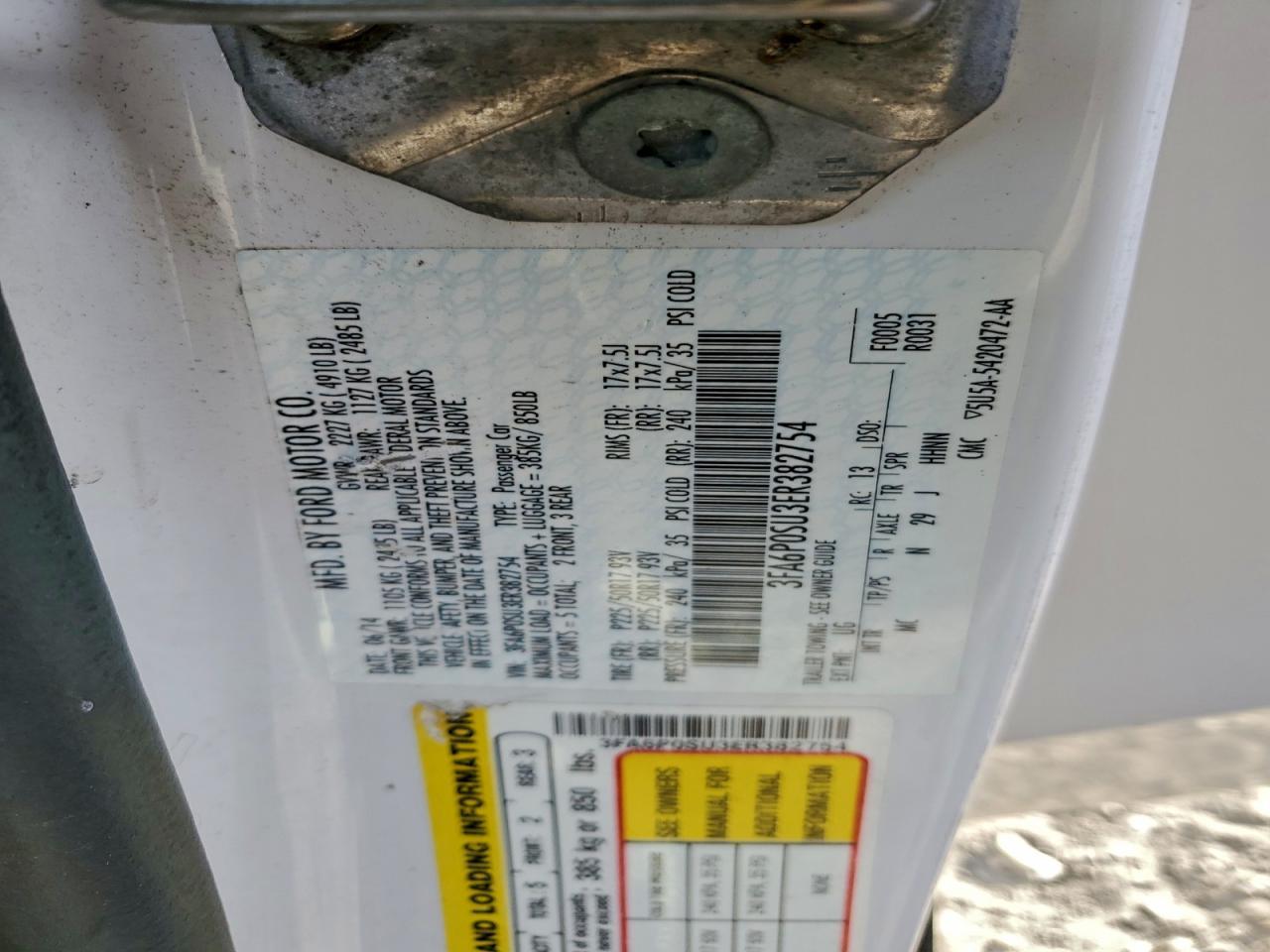 2014 FORD FUSION