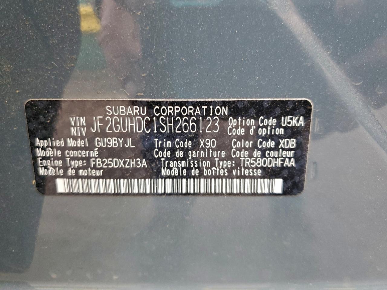 2025 SUBARU Crosstrek
