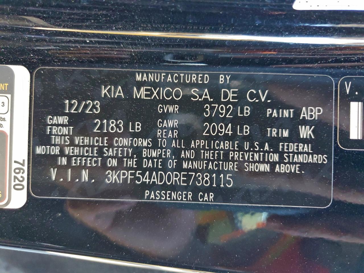 2024 KIA FORTE