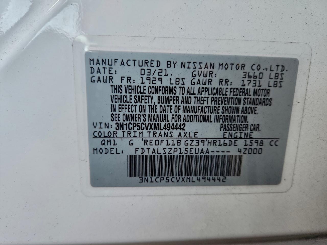 2021 NISSAN KICKS