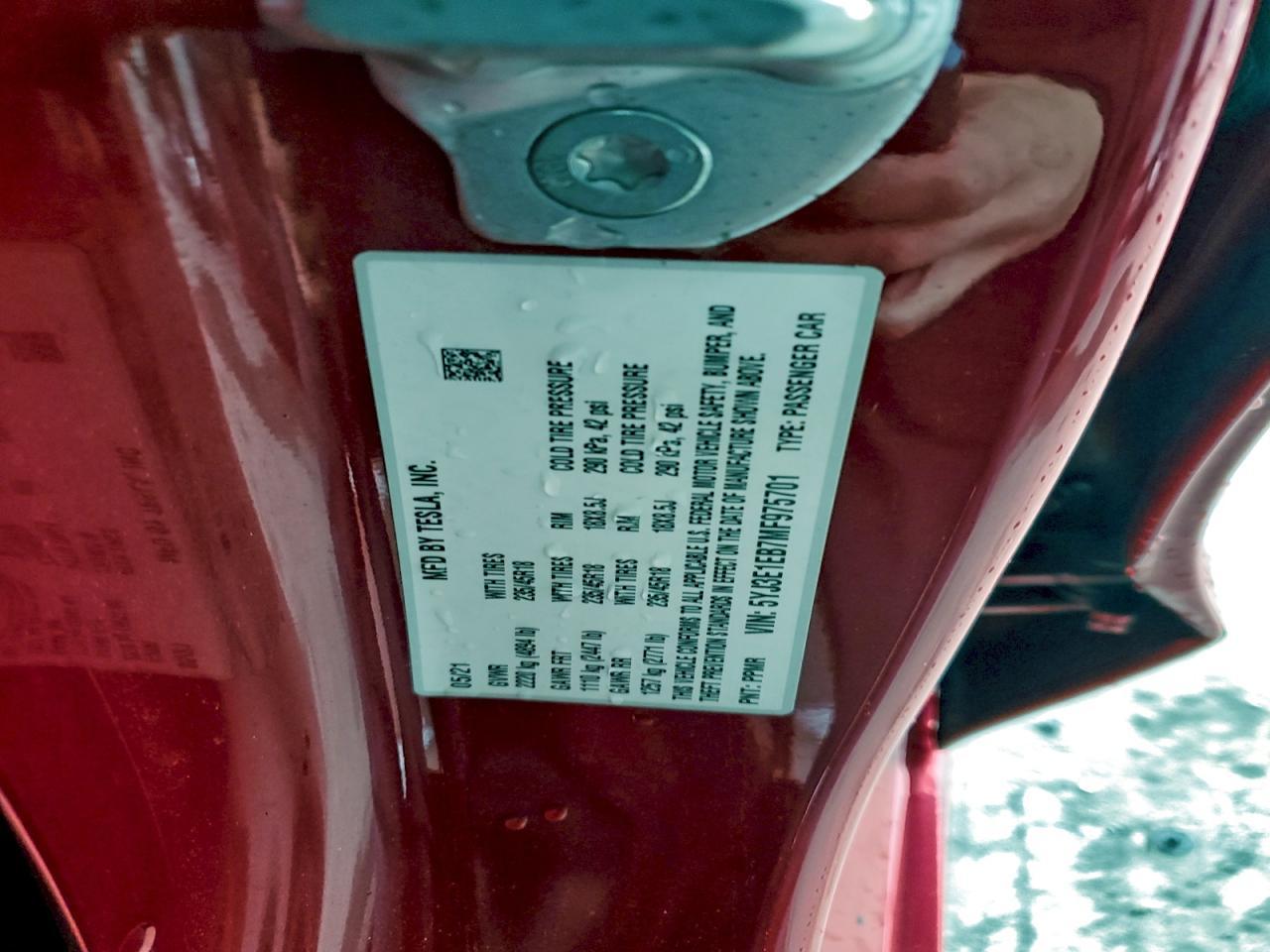 2021 TESLA MODEL 3