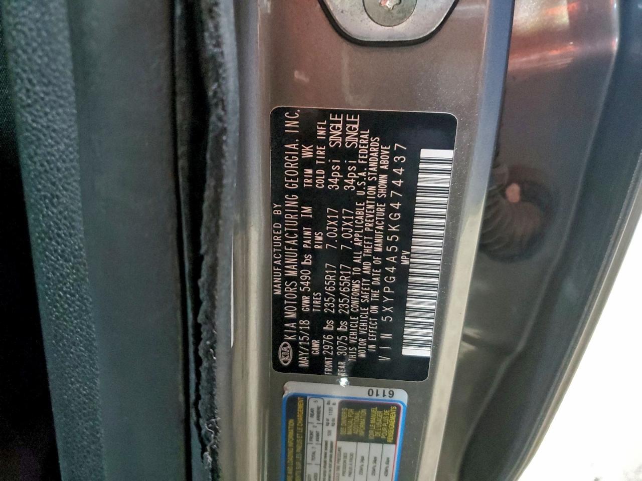 2019 KIA SORENTO