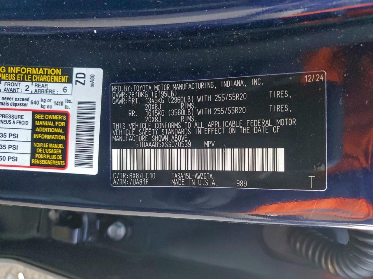 2025 TOYOTA HIGHLANDER