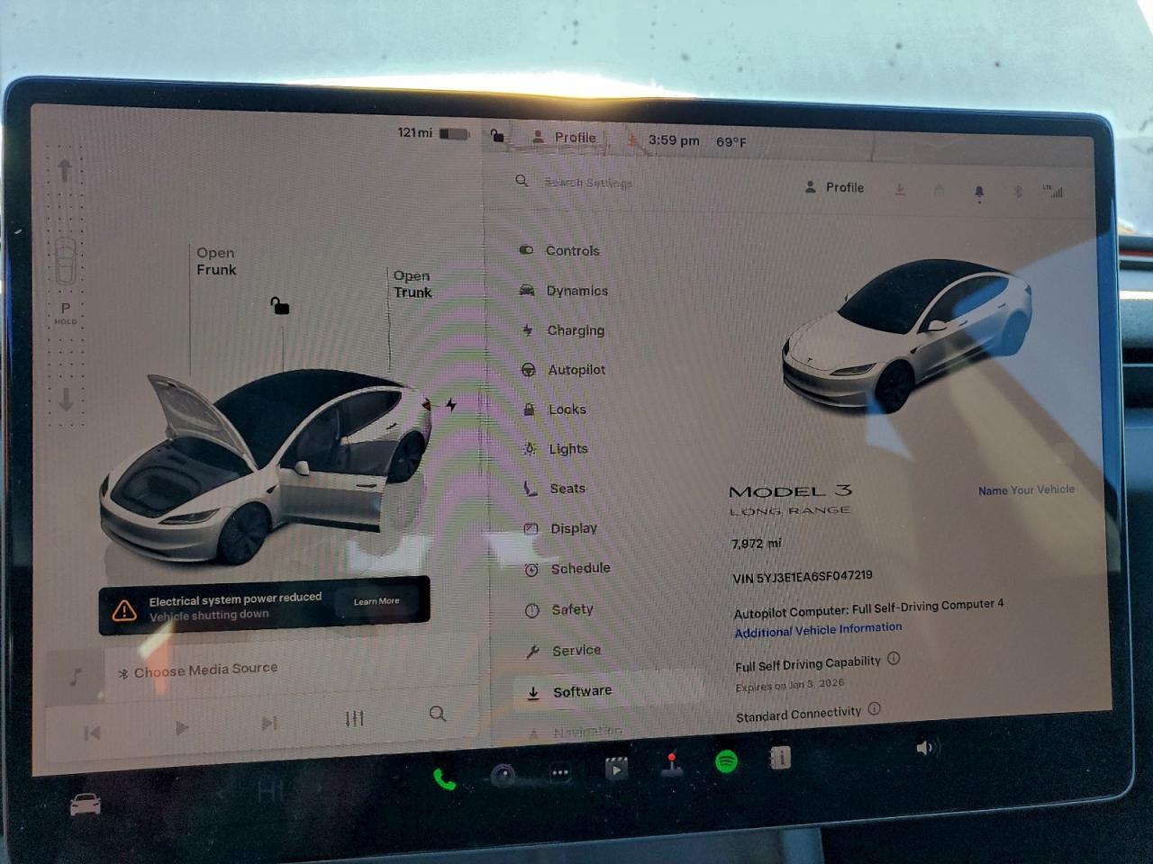 2025 TESLA MODEL 3