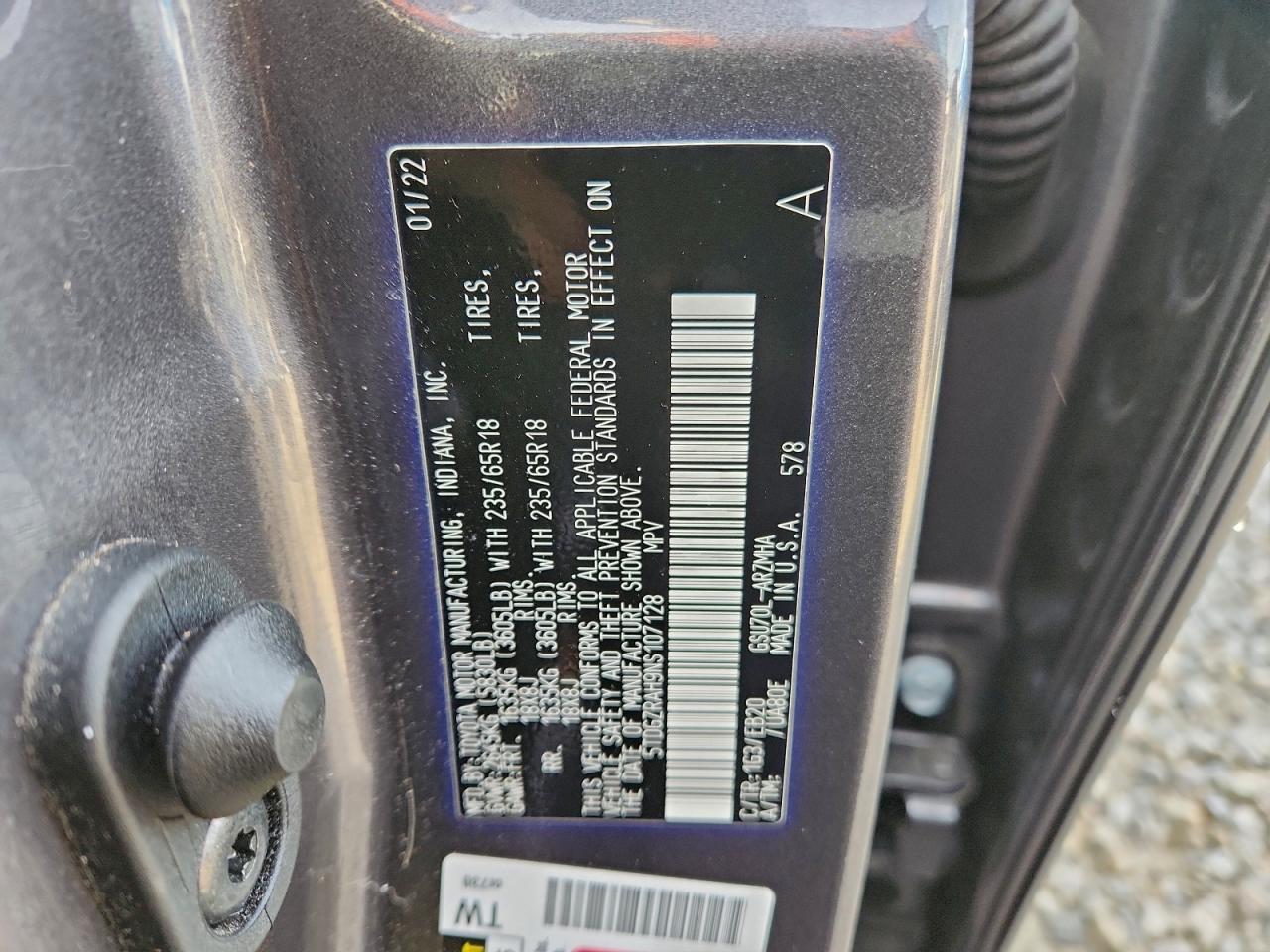 2022 TOYOTA HIGHLANDER