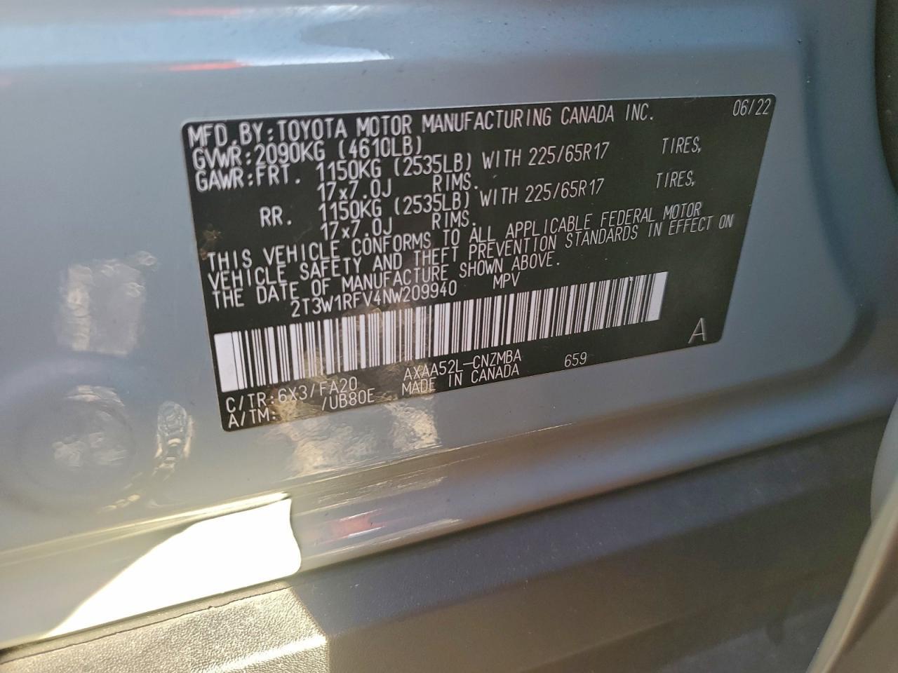 2022 TOYOTA RAV4