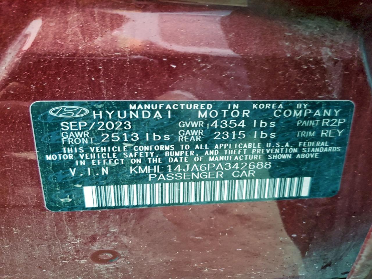 2023 HYUNDAI SONATA