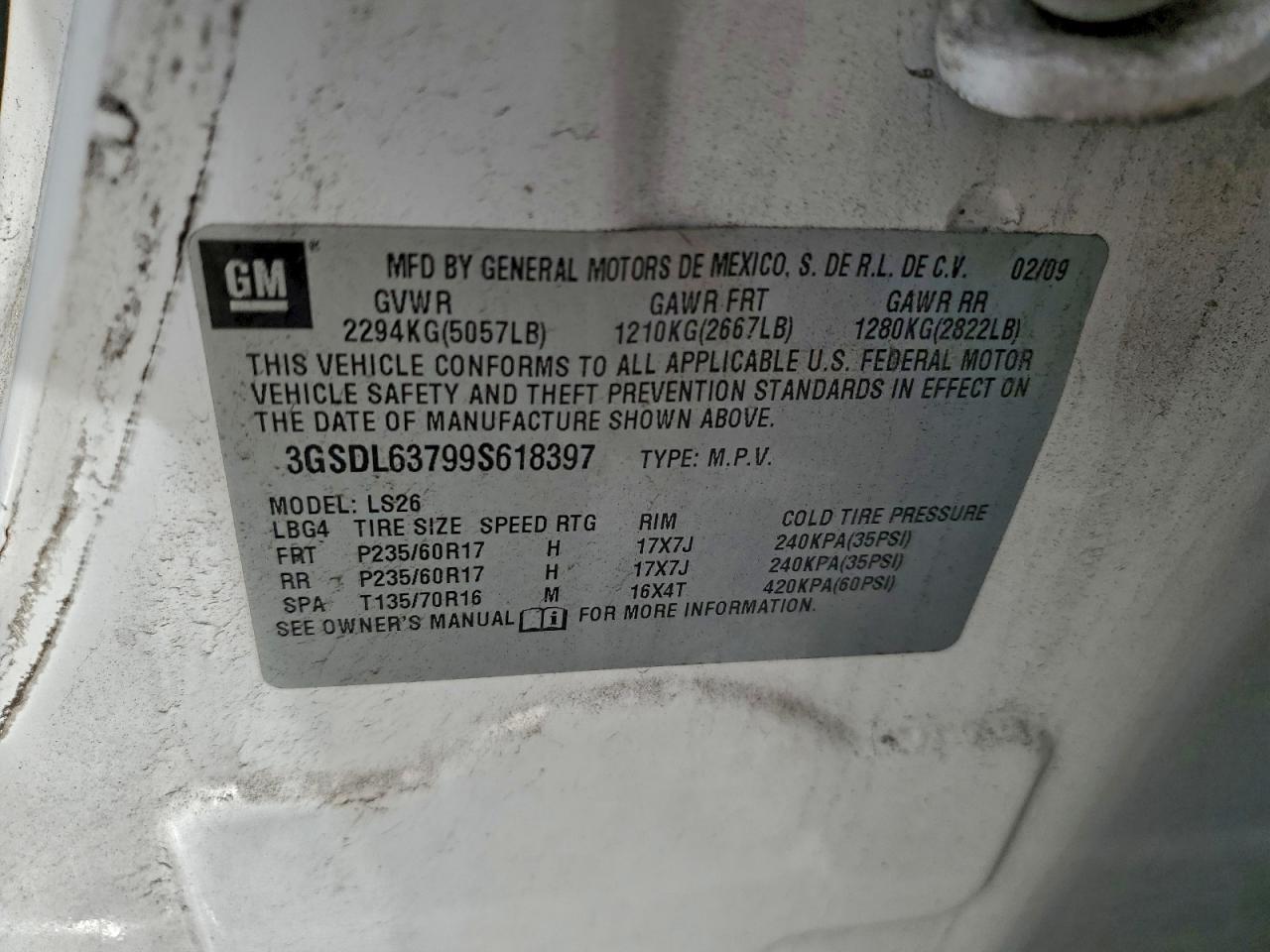 2009 SATURN Vue