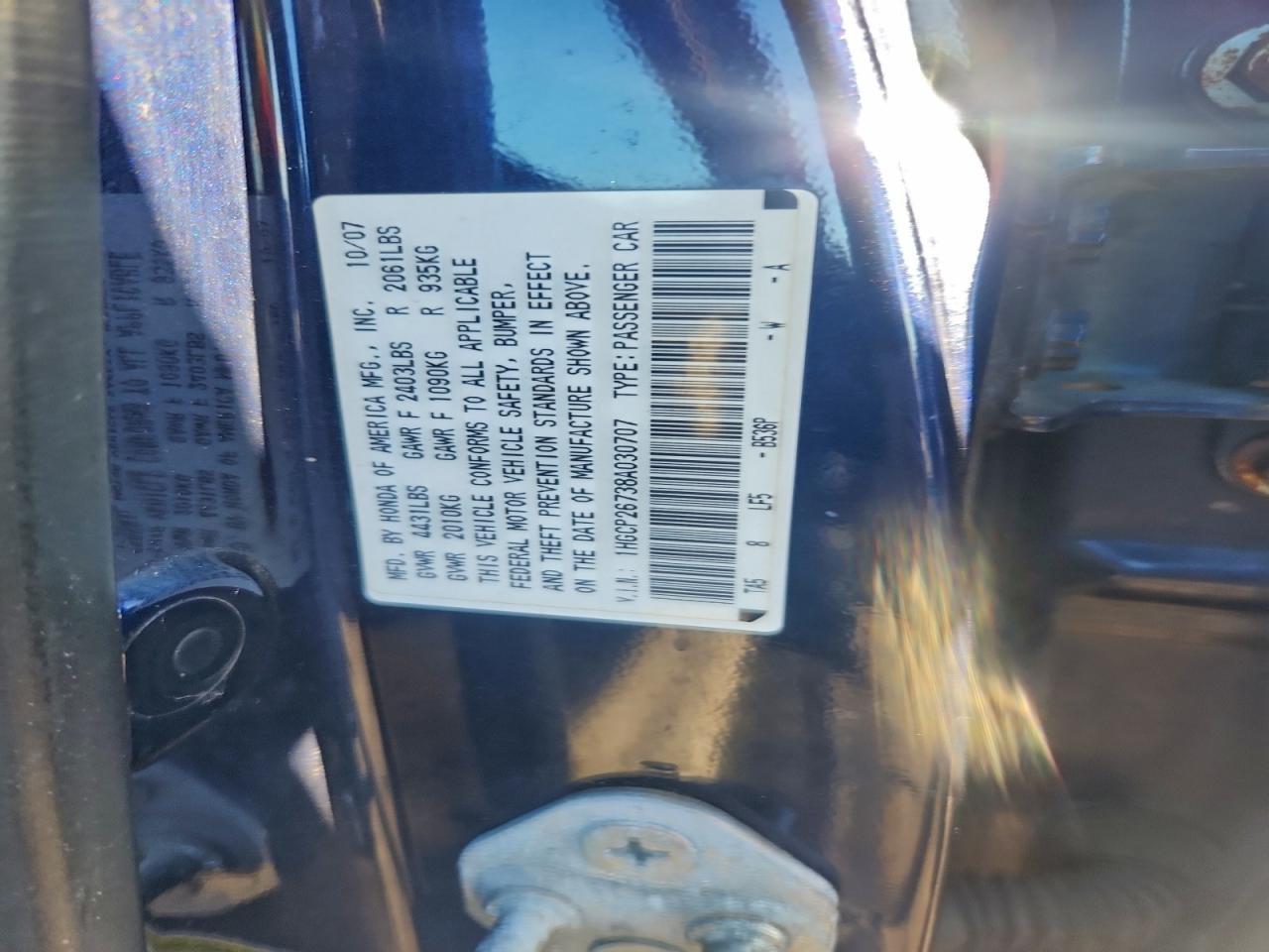 2008 HONDA ACCORD