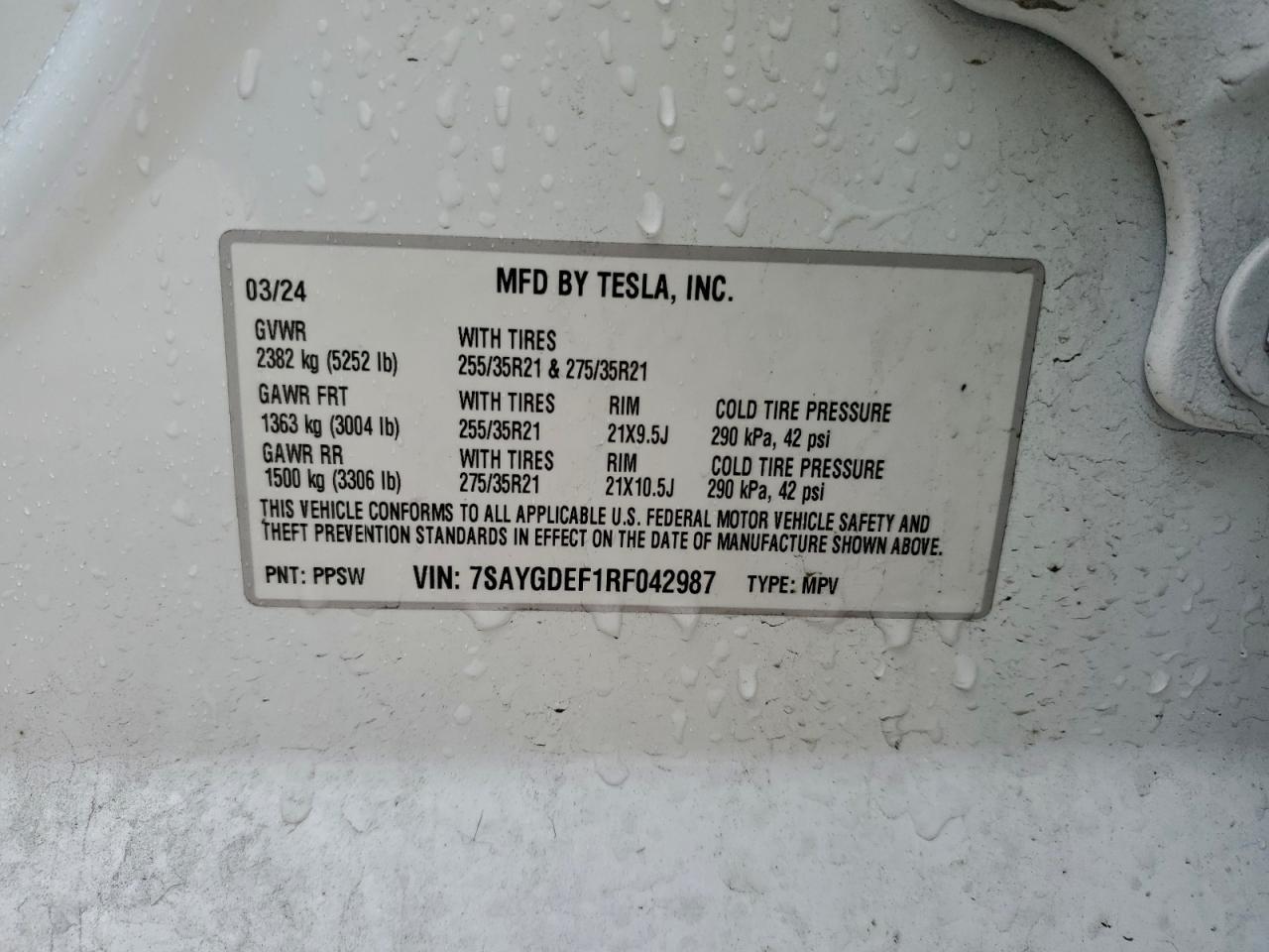 2024 TESLA MODEL Y