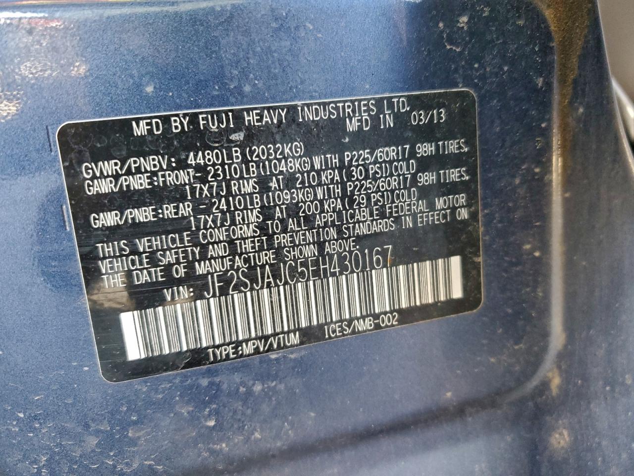 2014 SUBARU FORESTER