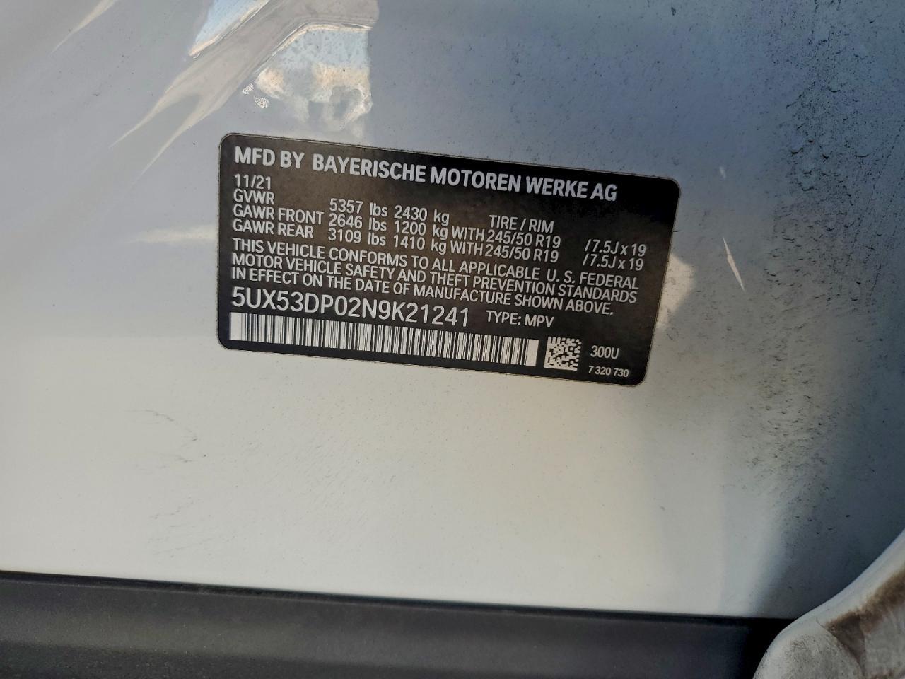 2022 BMW X3