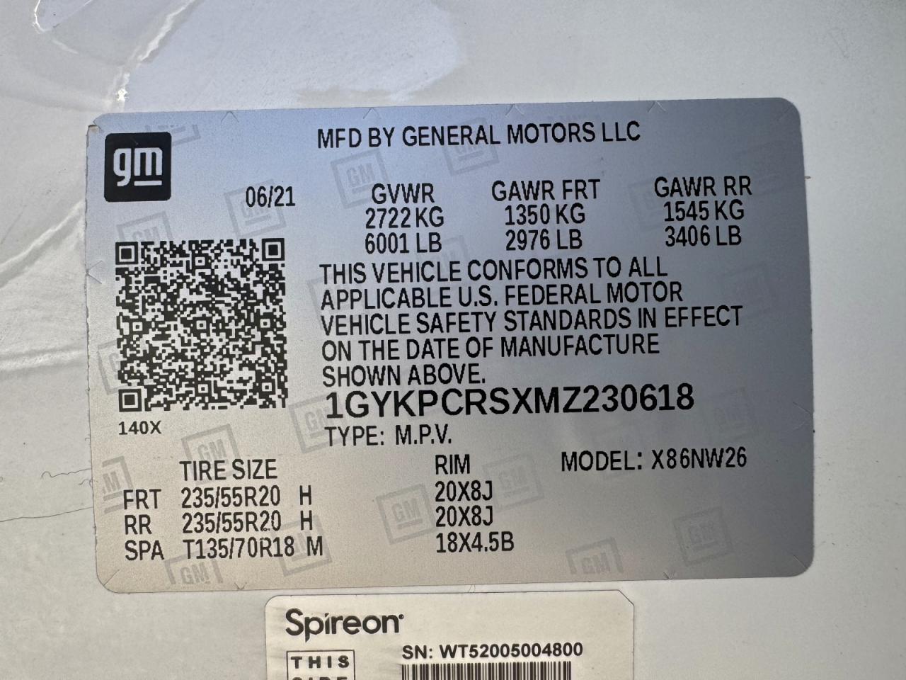 2021 CADILLAC XT6