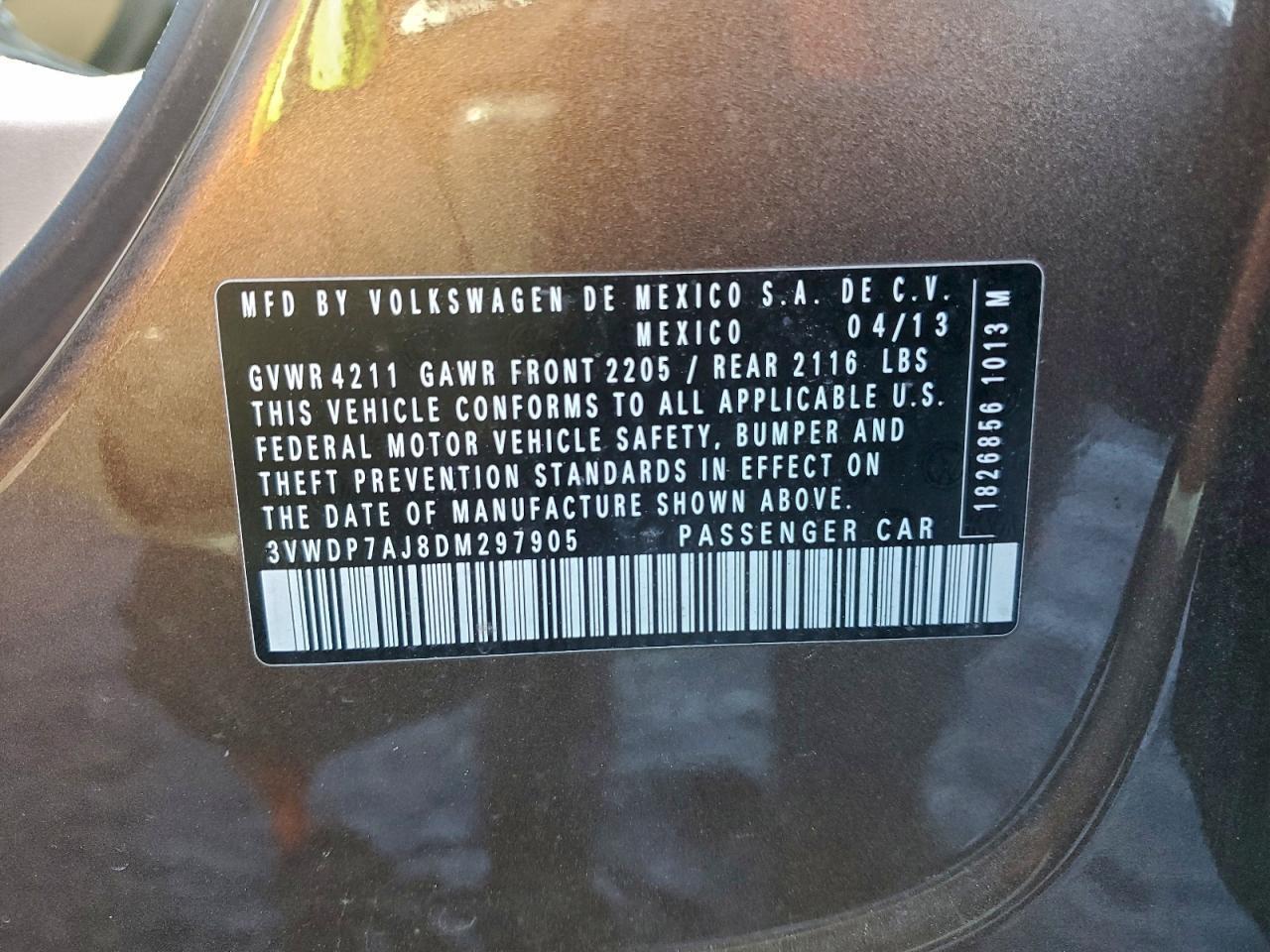2013 VOLKSWAGEN JETTA