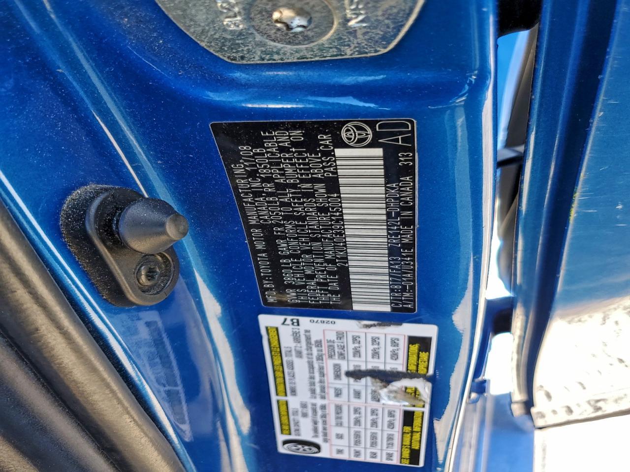 2009 TOYOTA COROLLA