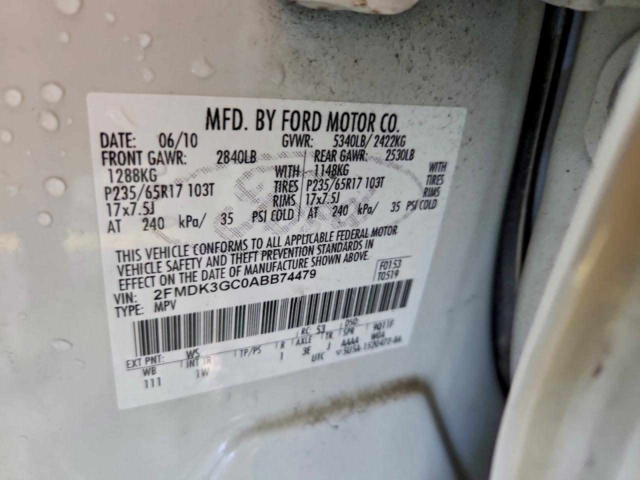 2010 FORD EDGE