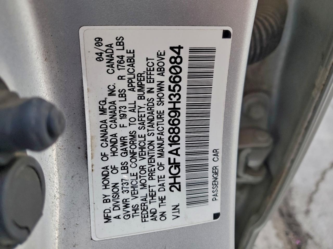 2009 HONDA CIVIC