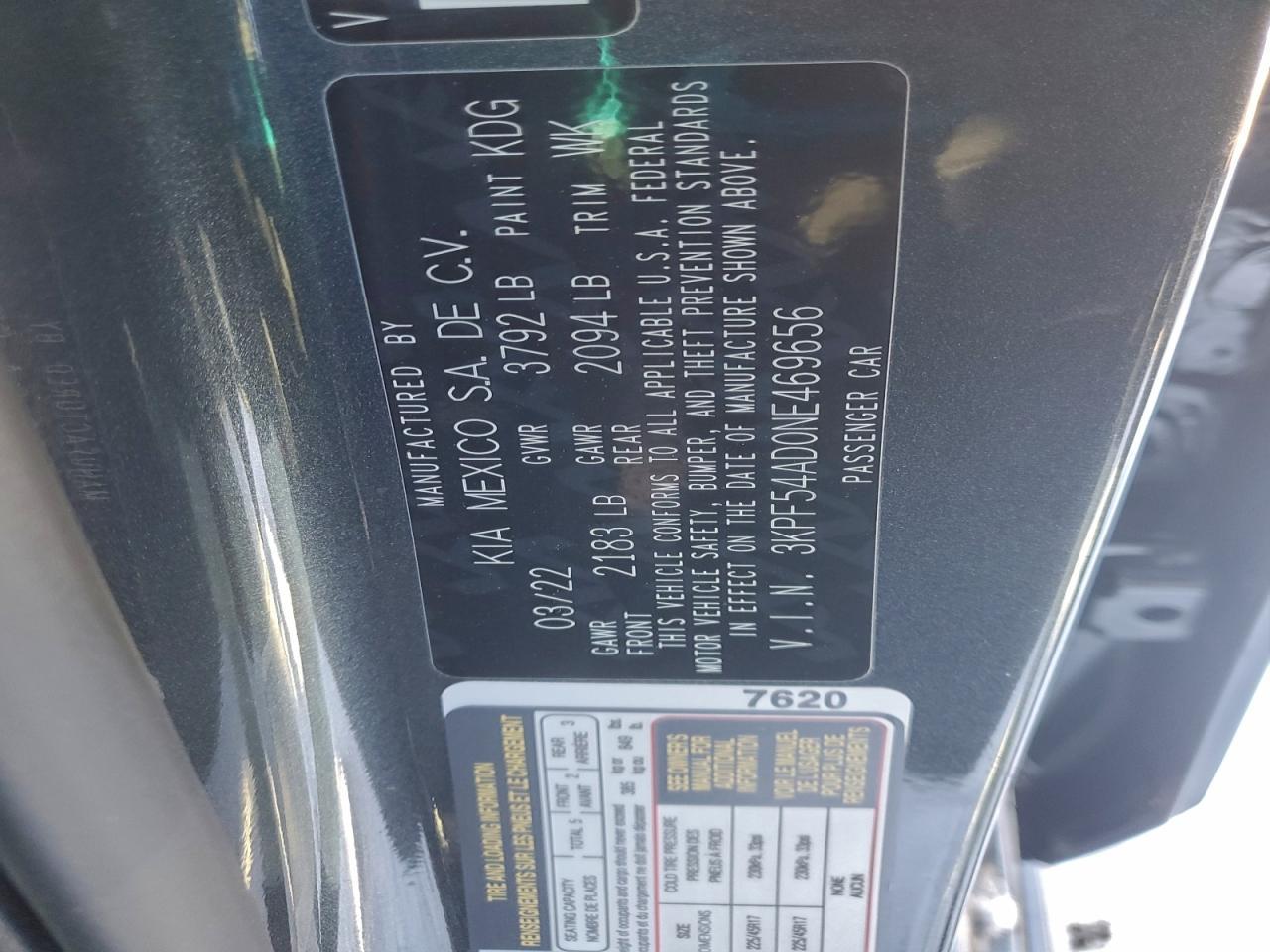 2022 KIA FORTE