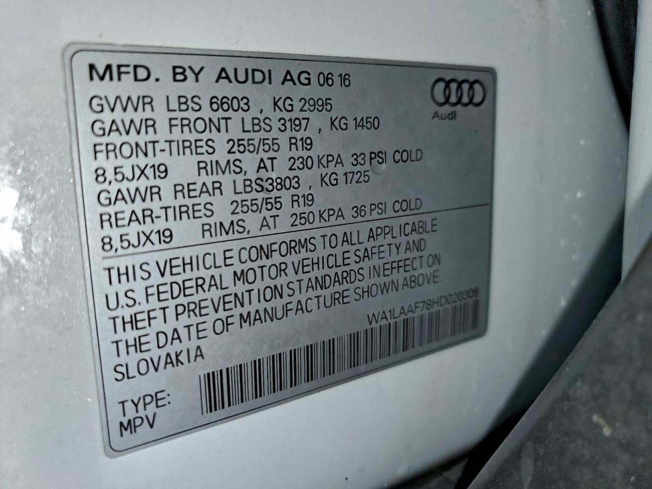 2017 AUDI Q7