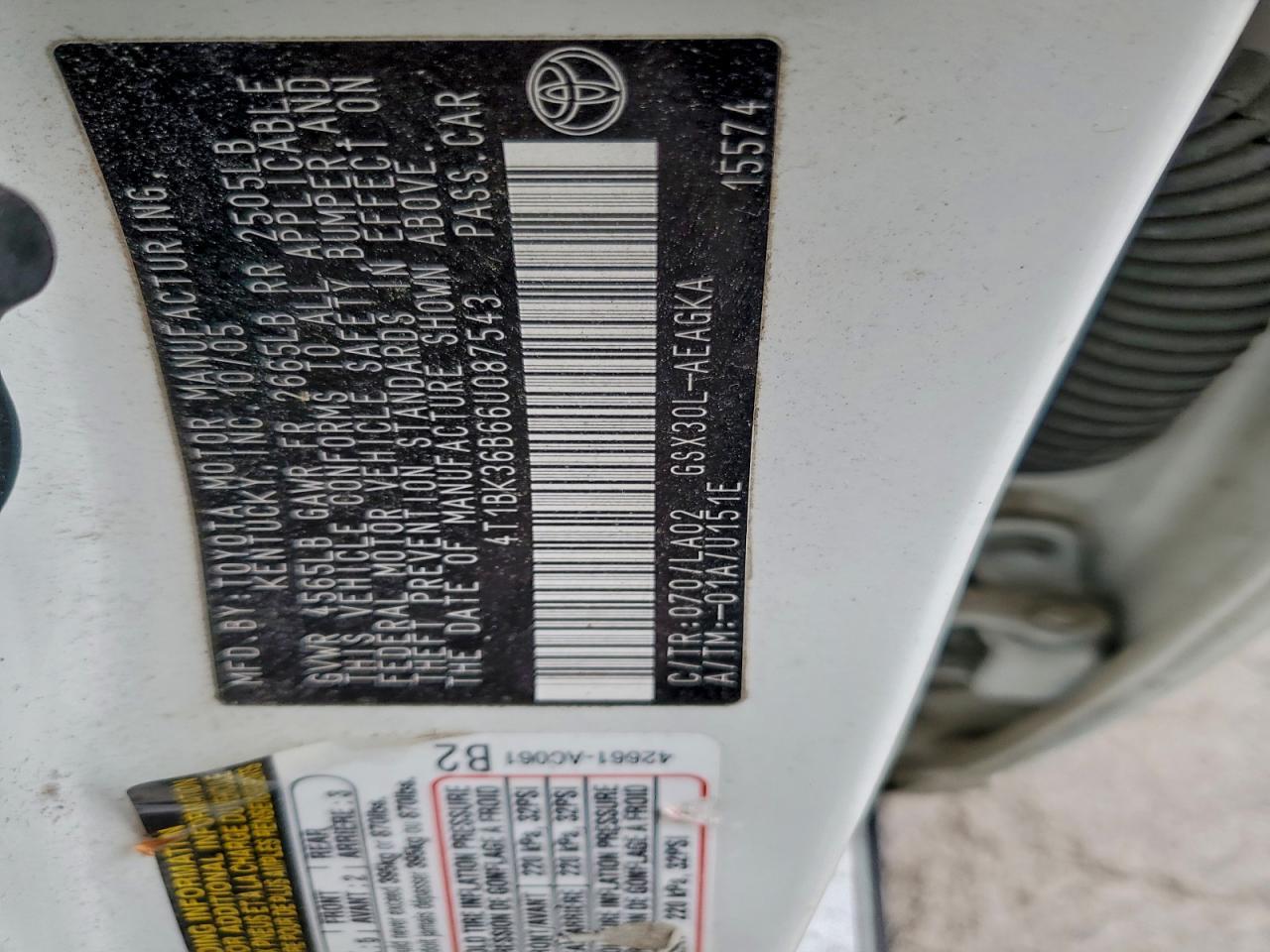 2006 TOYOTA Avalon