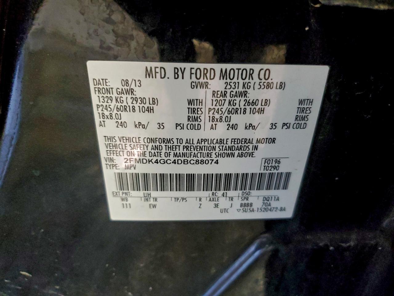2013 FORD EDGE