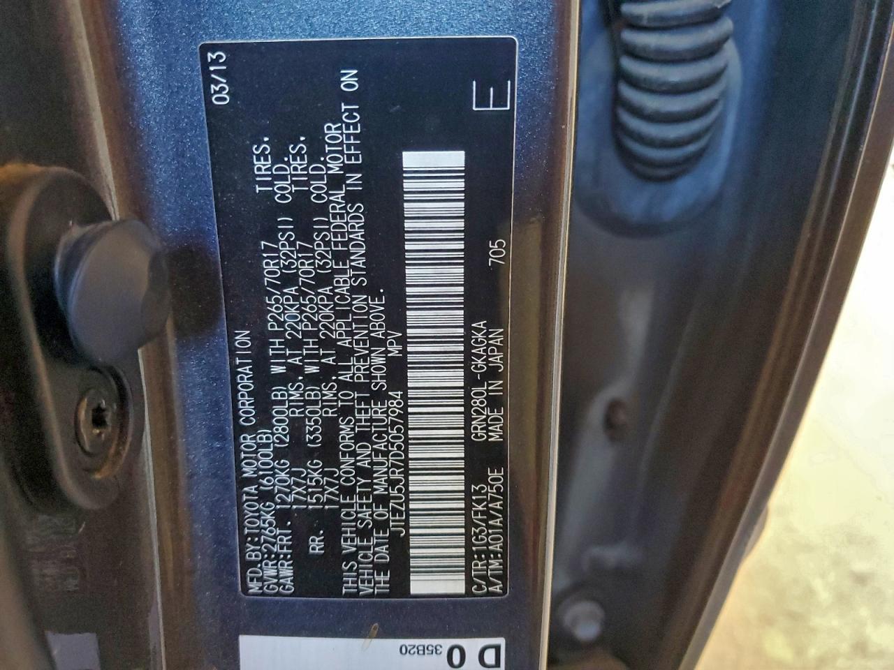 2013 TOYOTA 4Runner