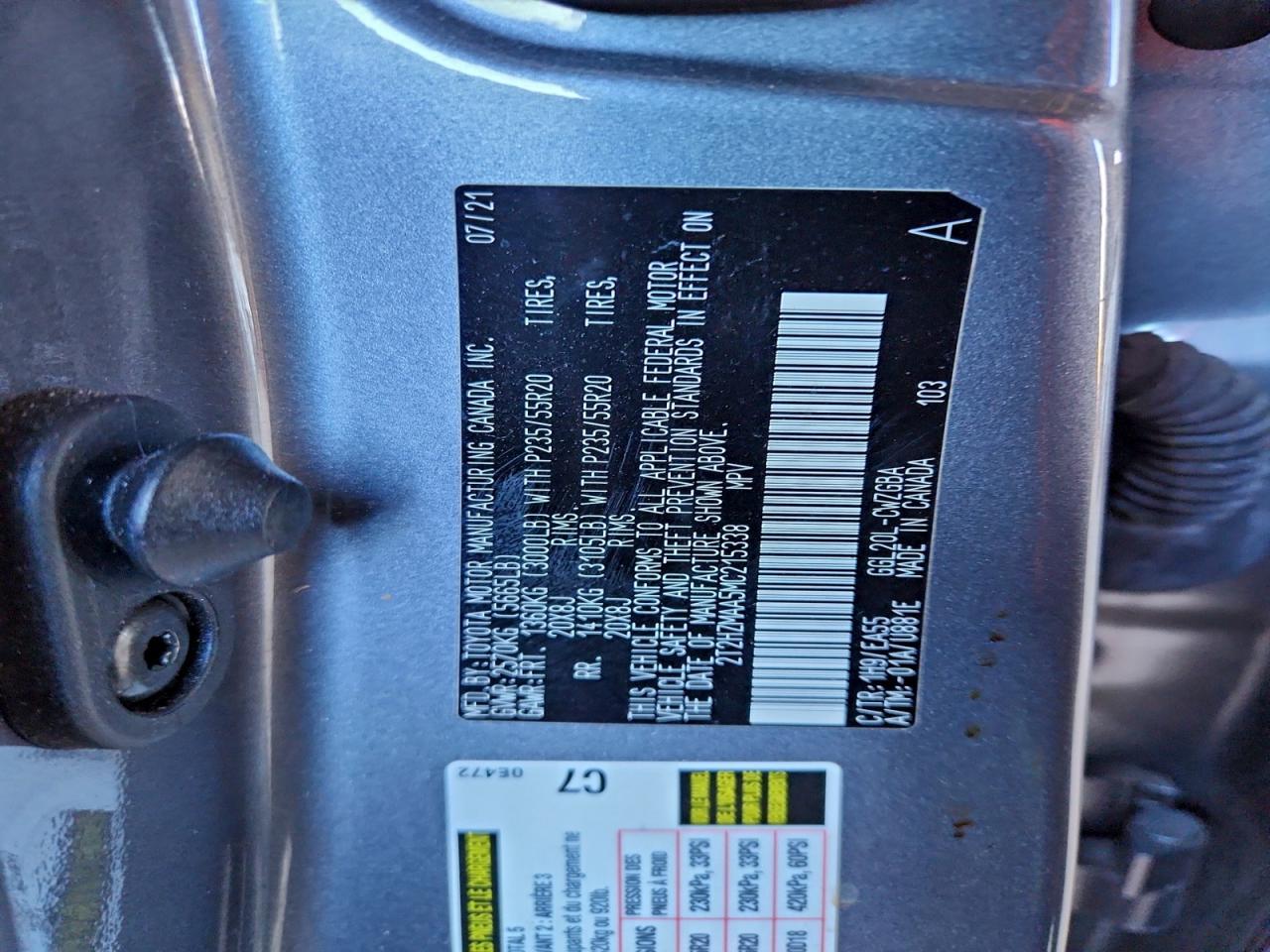 2021 LEXUS RX 350