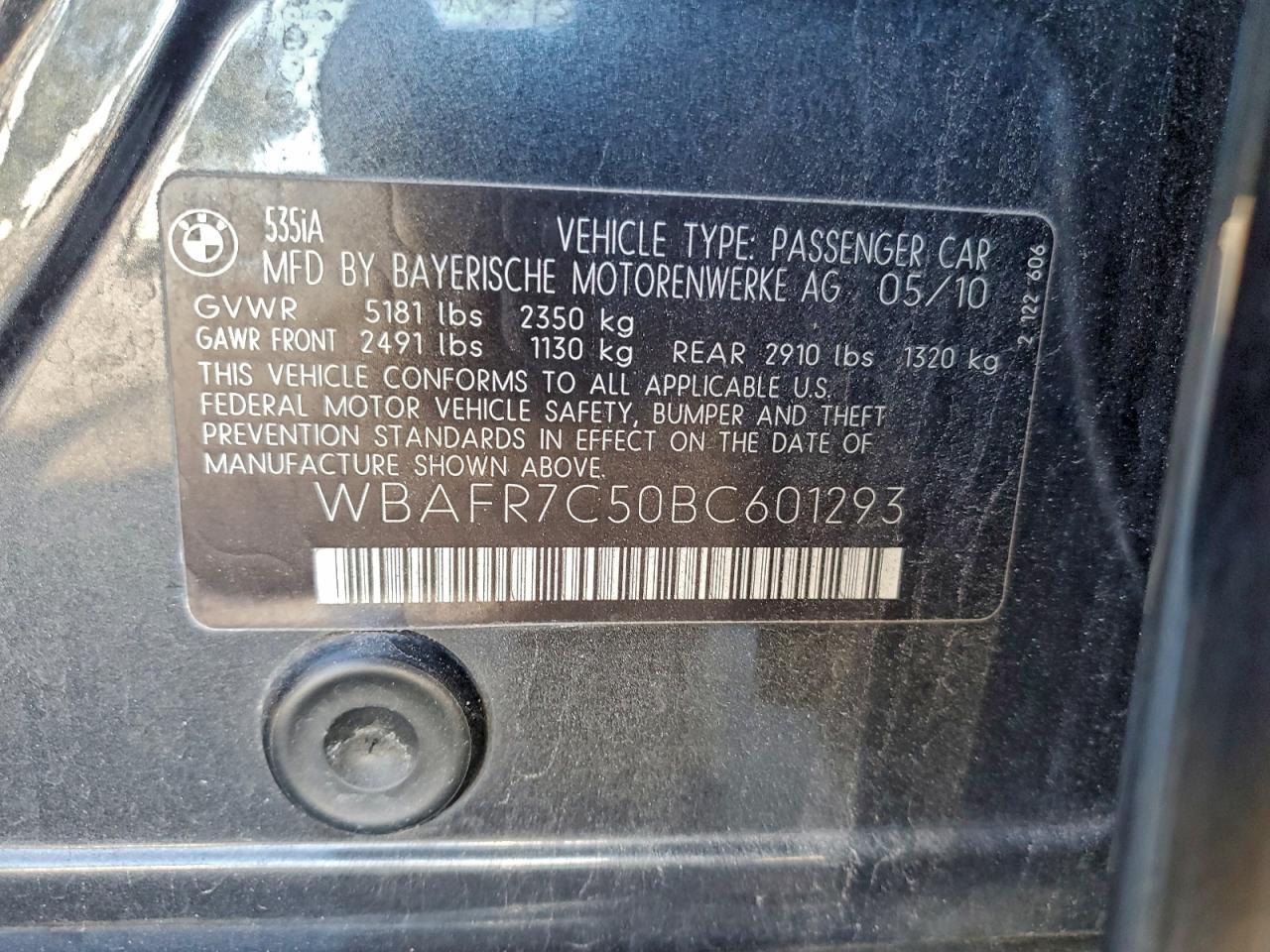 2011 BMW 5 series