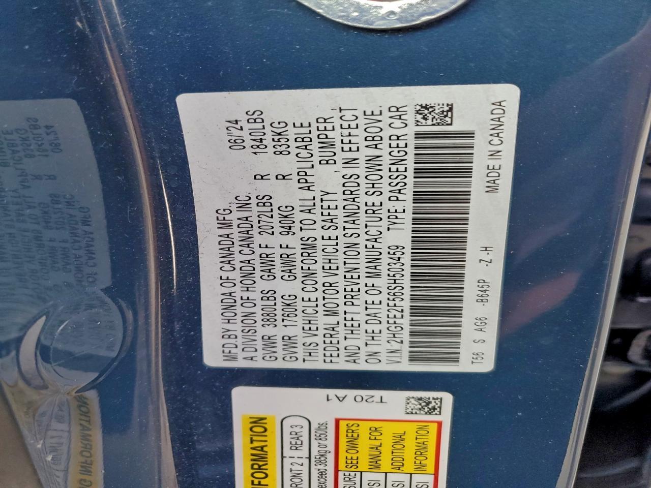2025 HONDA CIVIC