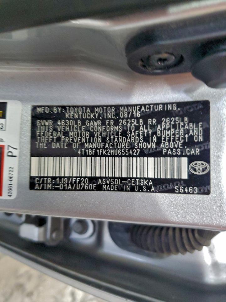2017 TOYOTA CAMRY