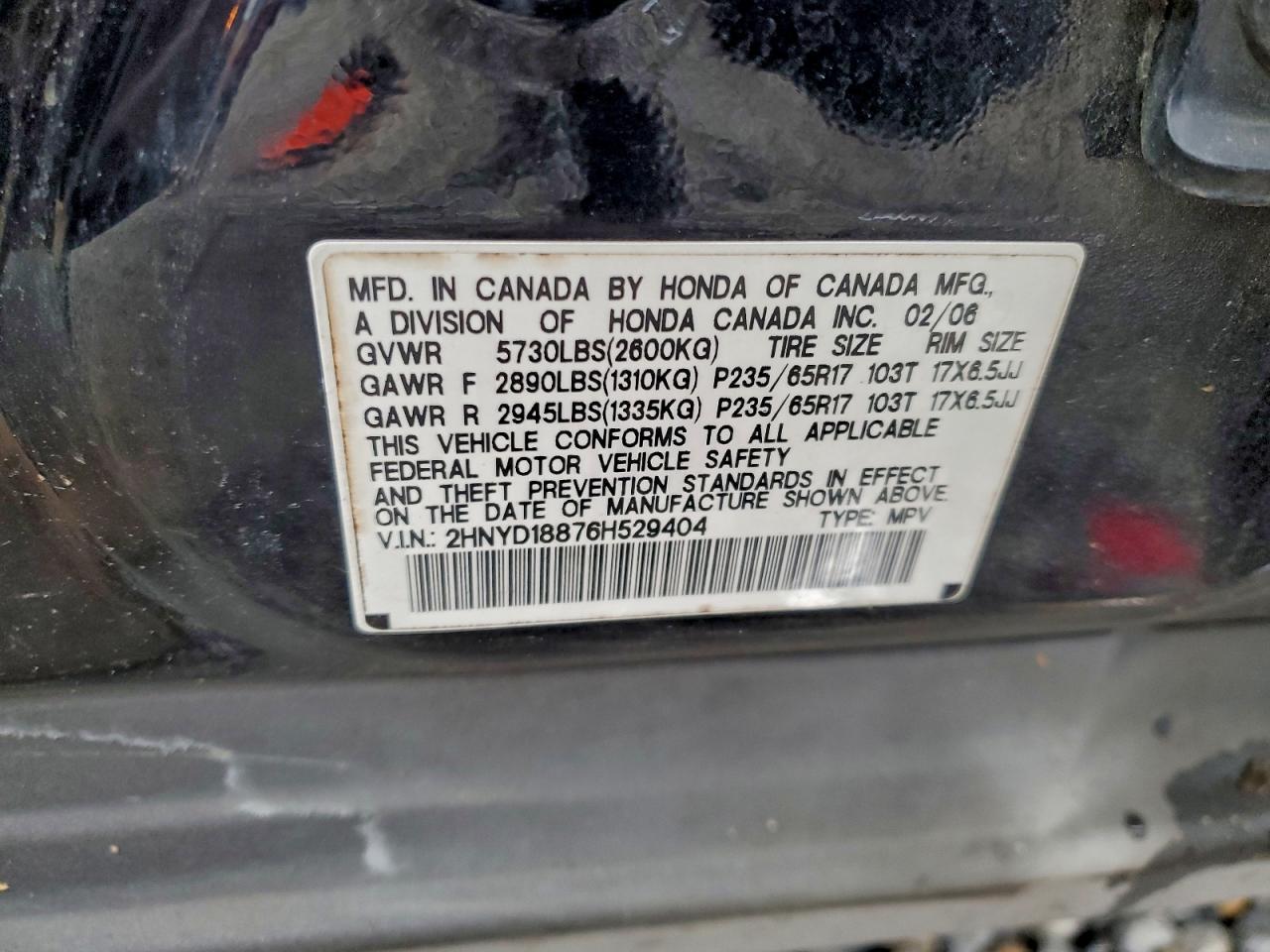 2006 ACURA MDX