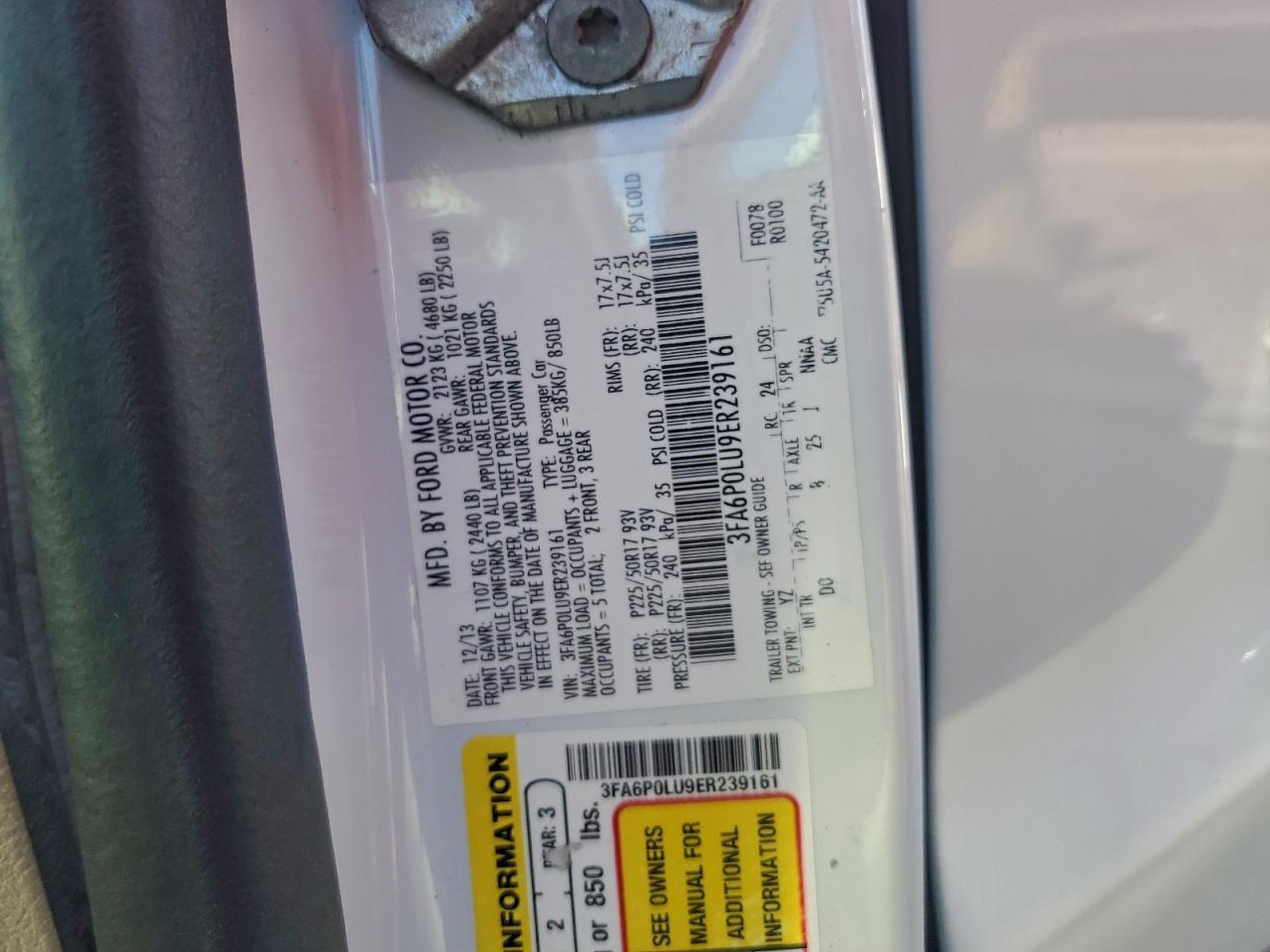 2014 FORD FUSION