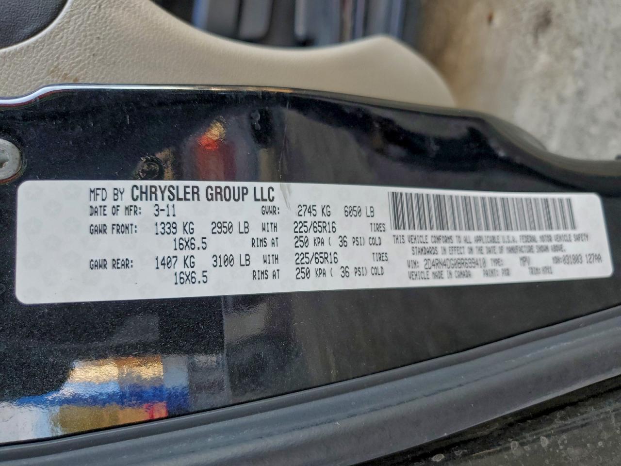 2011 DODGE GRAND CARAVAN