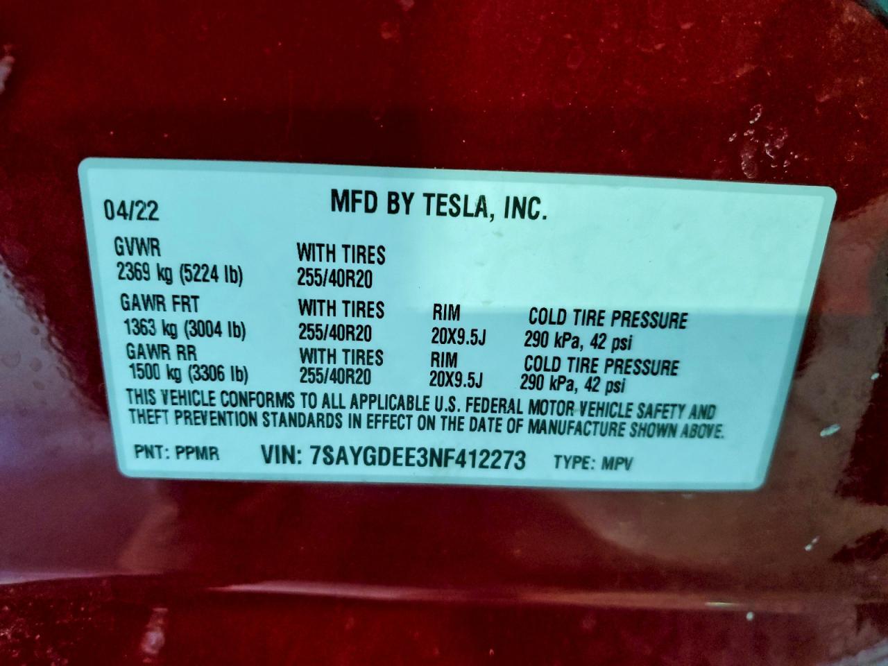 2022 TESLA MODEL Y