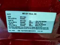 2022 TESLA MODEL Y