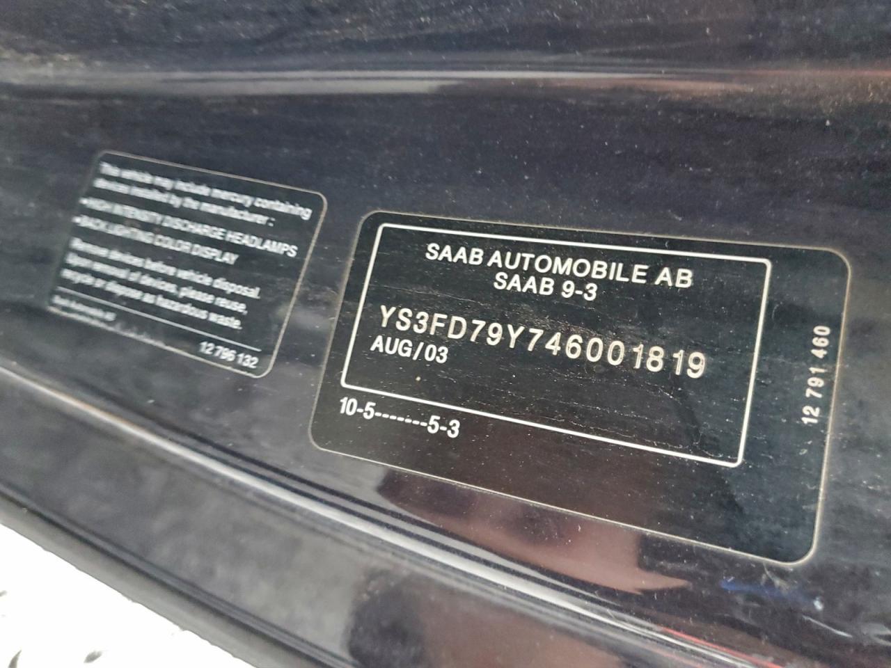 2004 SAAB 9-3