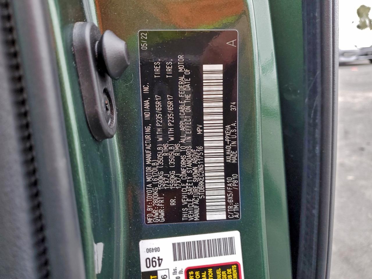 2022 TOYOTA SIENNA
