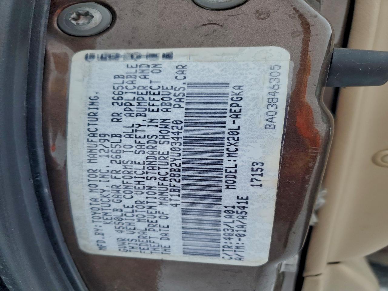2000 TOYOTA Avalon