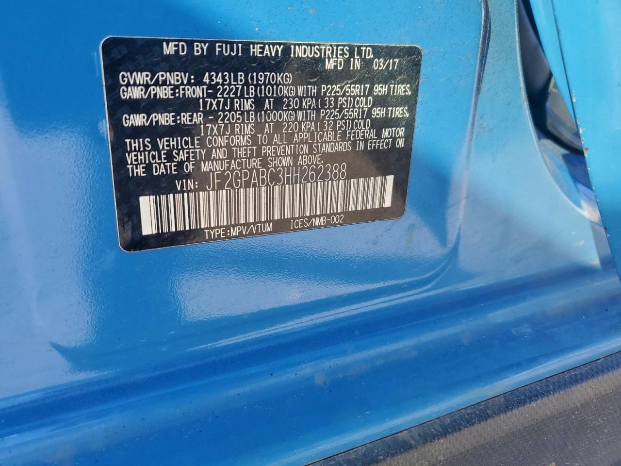 2017 SUBARU Crosstrek