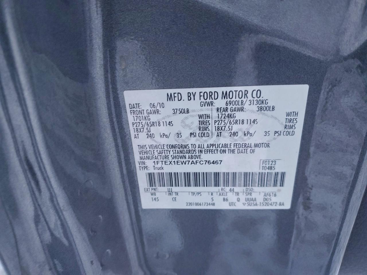 2010 FORD F-150