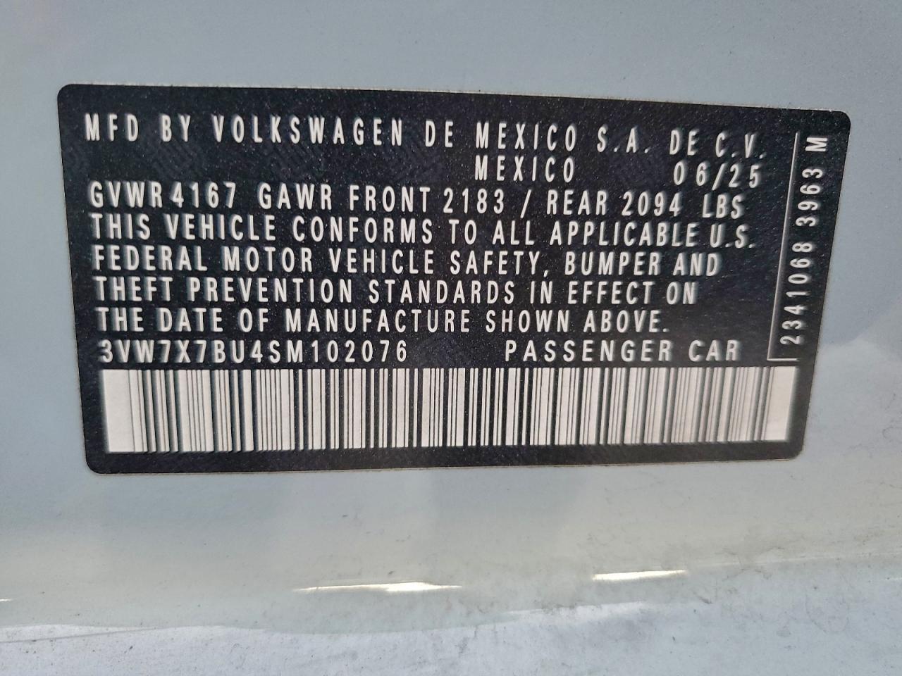 2025 VOLKSWAGEN JETTA