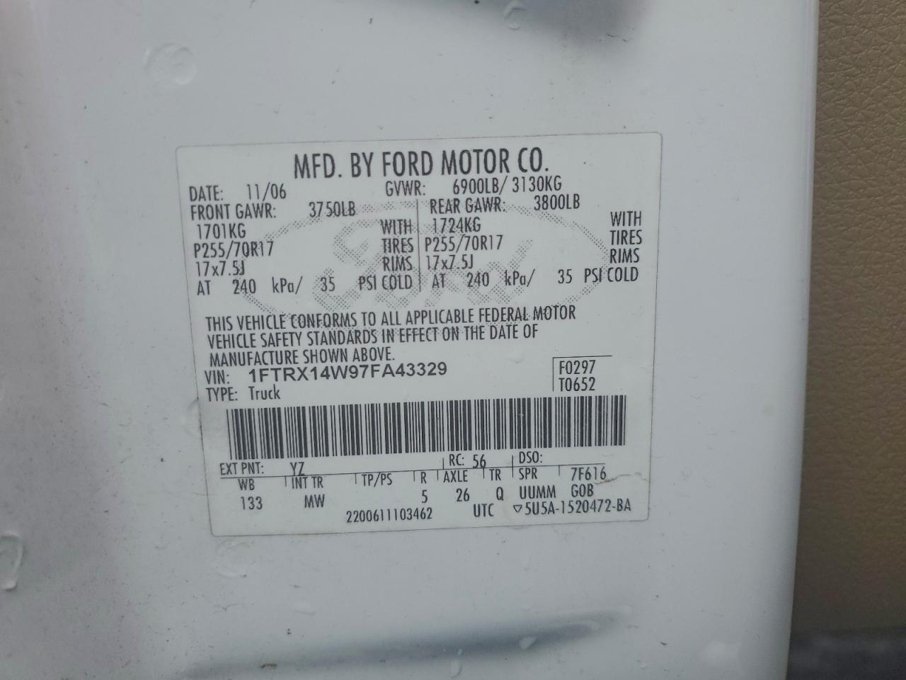 2007 FORD F-150
