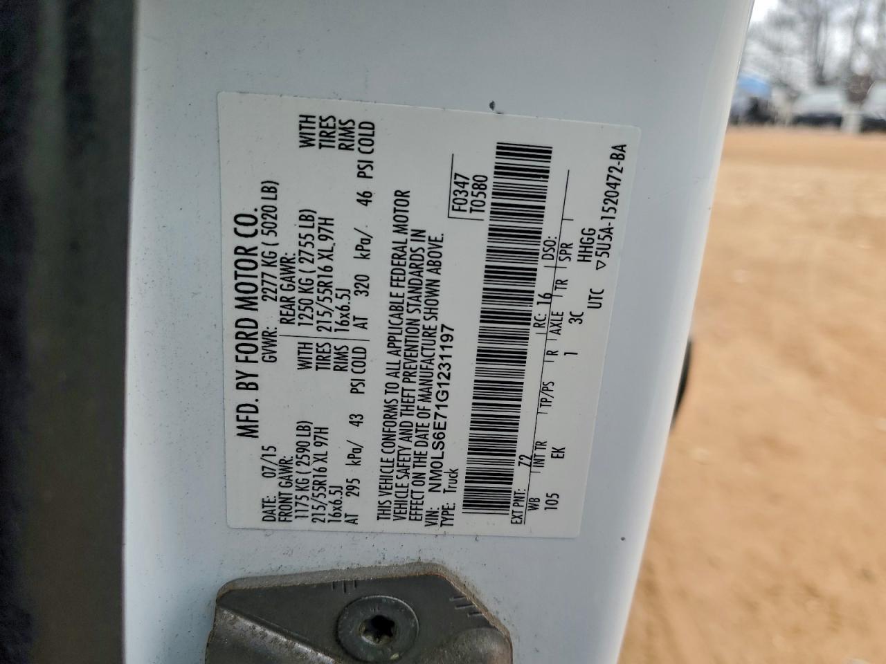 2016 FORD TRANSIT CONNECT